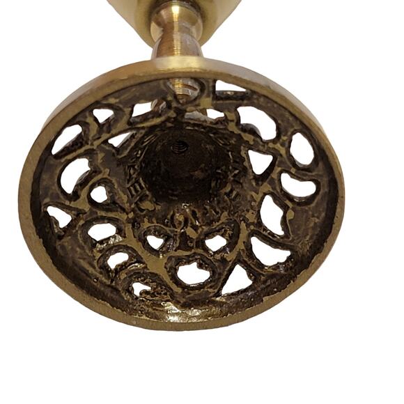 VTG Kiddush Wine Cup Brass Reticulated No Insert Oppenheim Isreal Jewish Shabbat - Picture 5 of 6